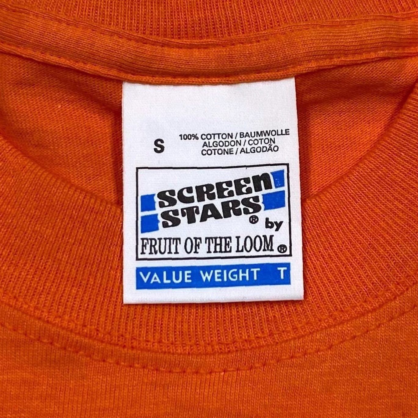 Vintage VINTAGE Screen Stars St. Andrews Scotland Rabbit Golfer Cartoon T-Shirt Mens S Orange Graphic Print 1997 Size US S / EU 44-46 / 1 - 5 Thumbnail