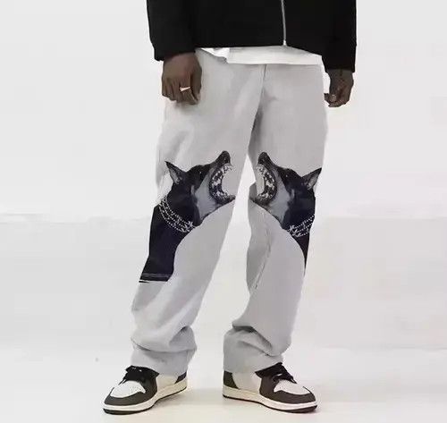 High Sport Japanese dogs print pants Size US 34 / EU 50 - 1 Thumbnail