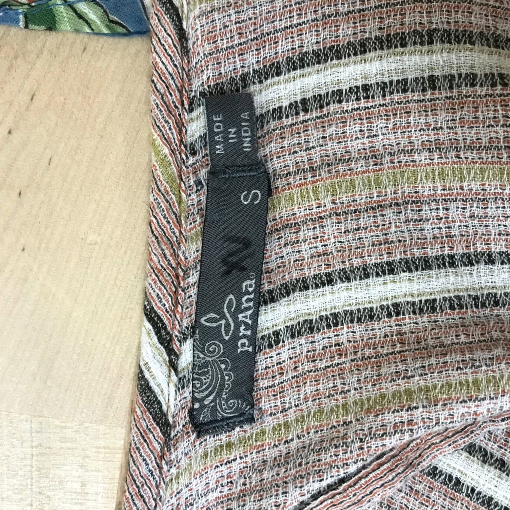 Prana prAna Striped V Neck Drawstring Waist Midi Dress Women Size S Size S / US 4 / IT 40 - 7 Thumbnail