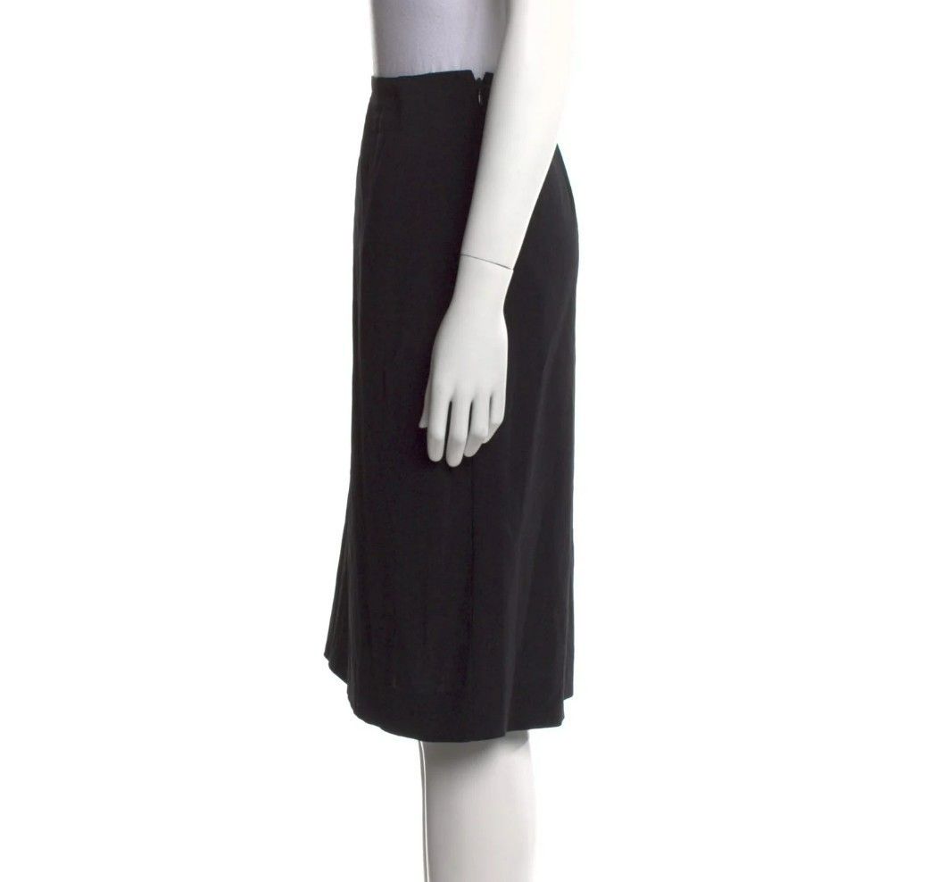 Dolce & Gabbana Dolce & Gabbana Vintage Wool Skirt – Size 6 – Black – 1990s Size 28" / US 6 / IT 42 - 6 Thumbnail