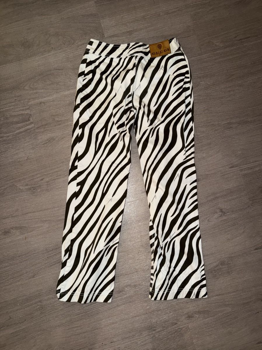 Gucci Gucci zebra pants Size 27" / US 4 / IT 40 - 2 Thumbnail