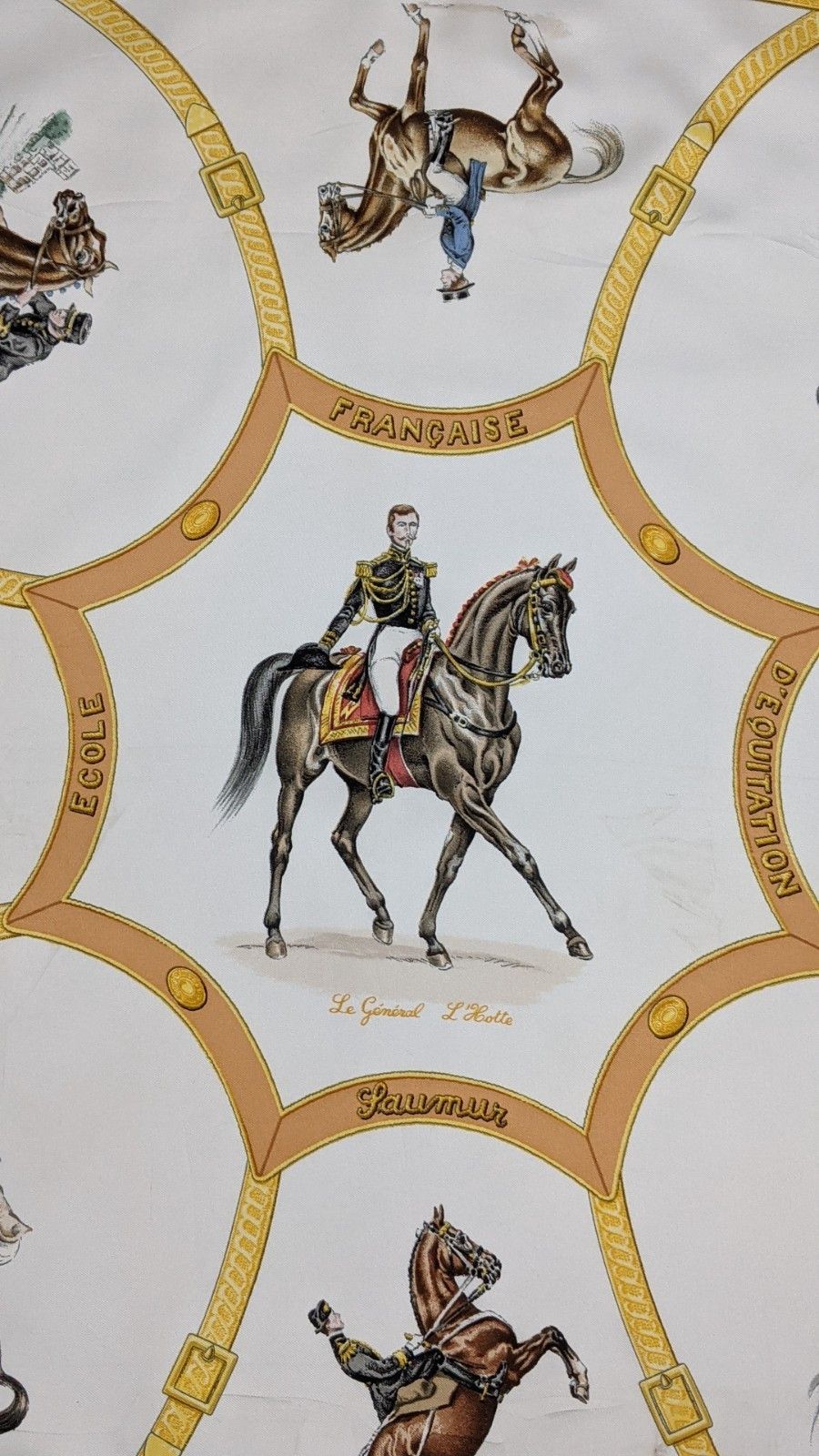 Hermes Hermes Paris Carre 90 Silk Scarf Le General L'Hotte Size ONE SIZE - 7 Thumbnail