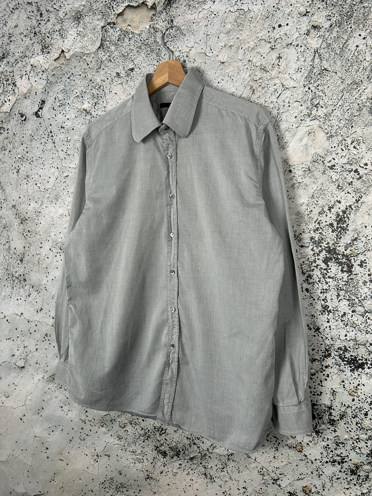Designer Gucci Grey Shirt Designer Luxury Premium Basic Minimalist Size US L / EU 52-54 / 3 - 2 Thumbnail