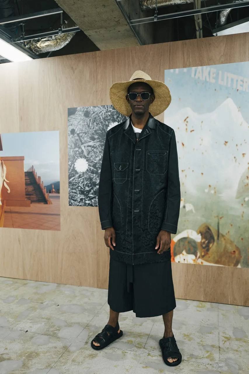 Comme des Garcons SS22 Junya Watanabe Man Jacquard Shop Long Coat Jacket Size US M / EU 48-50 / 2 - 1 Thumbnail