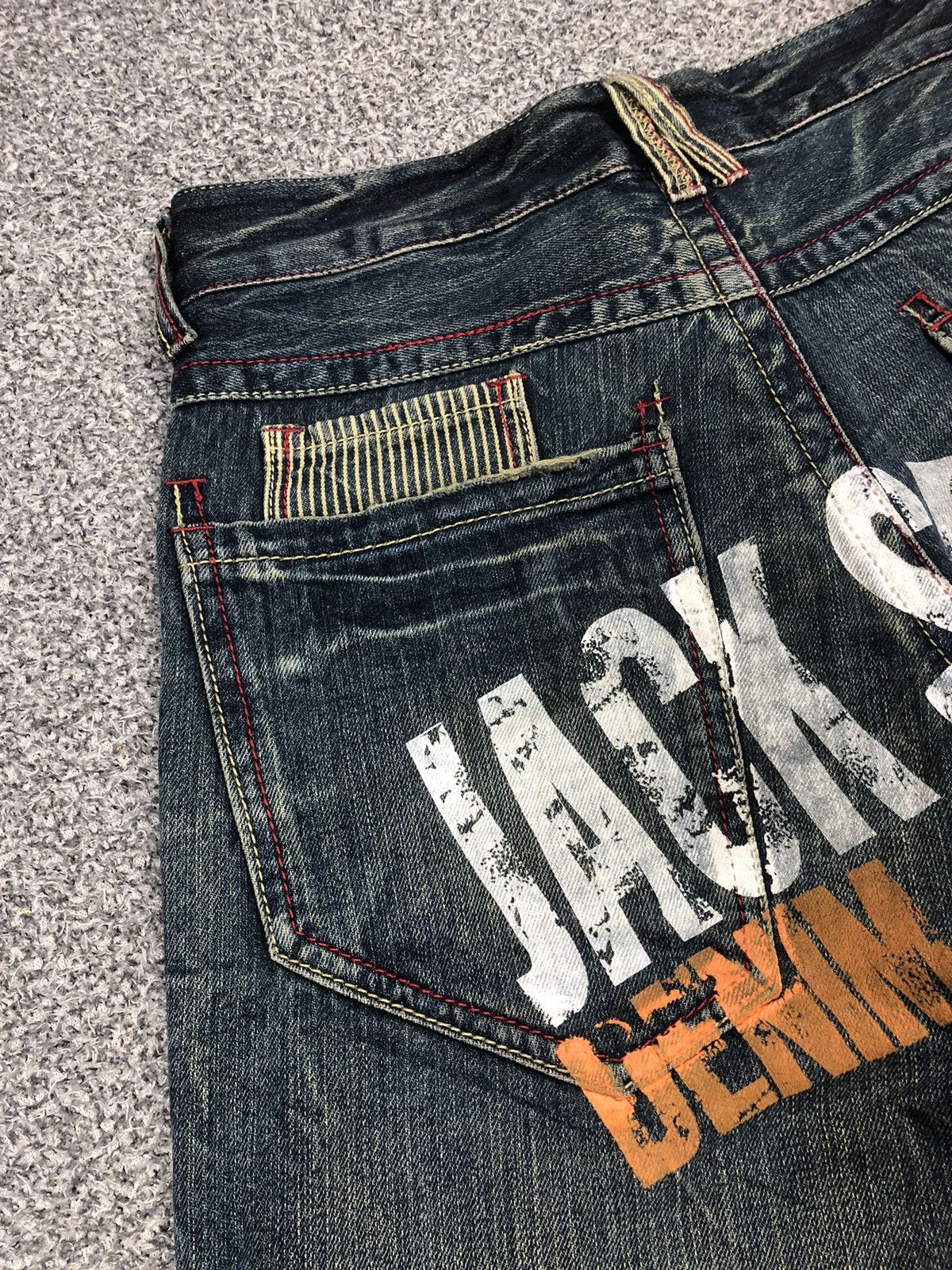 Japanese Brand Vintage Y2K Japanese Brands Jack Serika Sashiko Baggy Jeans Size US 31 - 7 Thumbnail