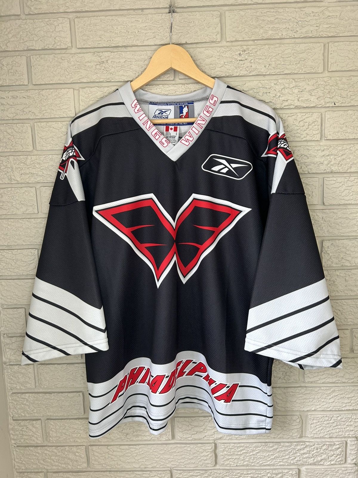 Vintage Reebok NLL Philadelphia Wings Lacrosse Jersey