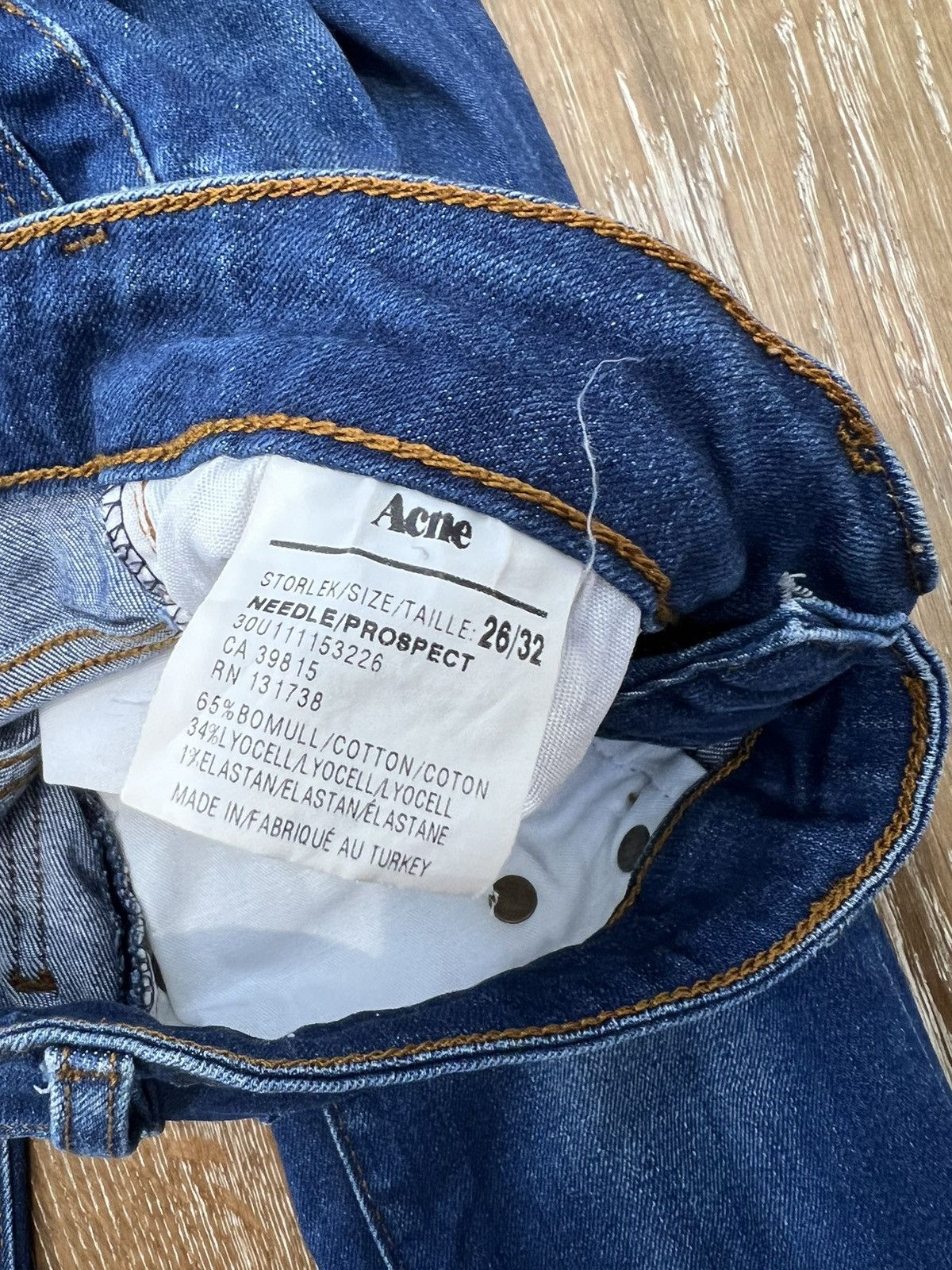 Acne Studios Womens acne studios needle/prospect jeans Size 25" / US 0 / IT 36 - 4 Thumbnail