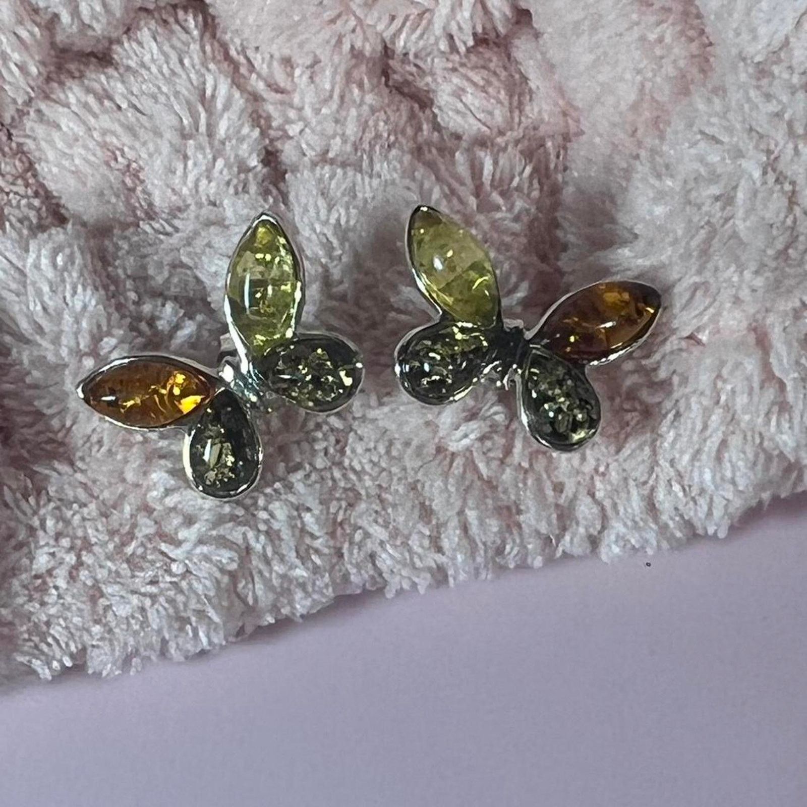 Jewelry Hespera Silver Butterfly Stud Earrings, Women's