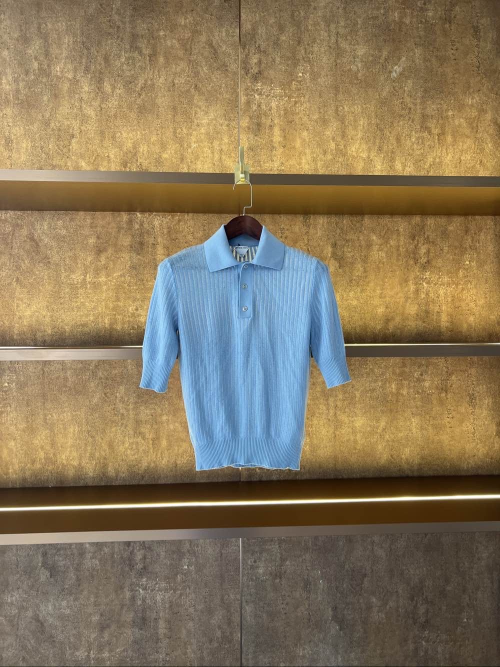 Bottega Veneta Bottega Veneta Ribbed Knit Polo Size L Size L / US 10 / IT 46 - 1 Thumbnail