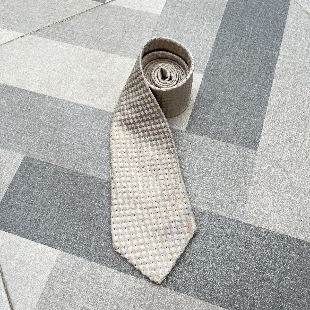 Fendi Fendi Geometric Square Silk Tie Size ONE SIZE - 1 Thumbnail