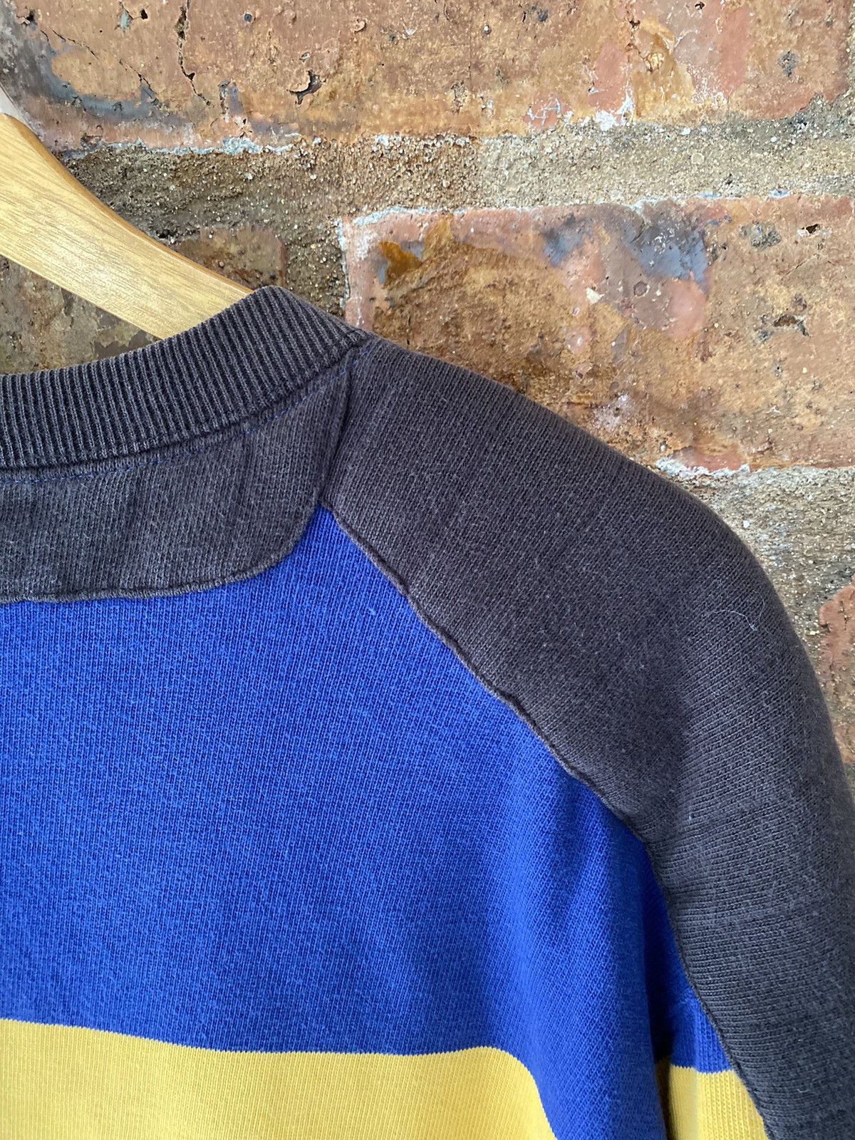 Polo Ralph Lauren 1980s Polo Ralph Lauren Stripe padded shoulder Long Sleeve Size US XL / EU 56 / 4 - 9 Thumbnail