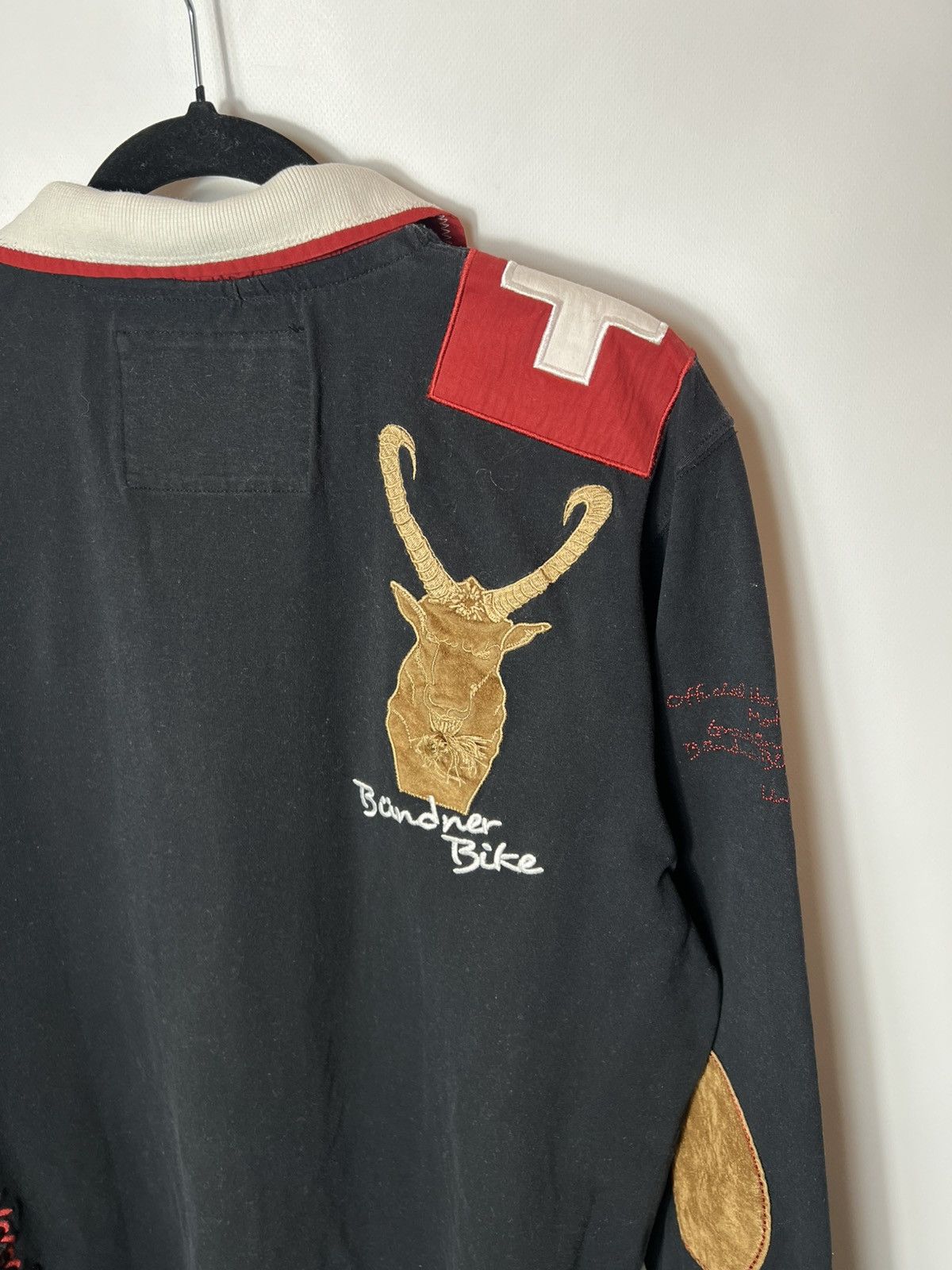 Harley Davidson Vintage y2k racing Harley Davidson Bunderbike Rugby Jumper Size US XL / EU 56 / 4 - 9 Thumbnail
