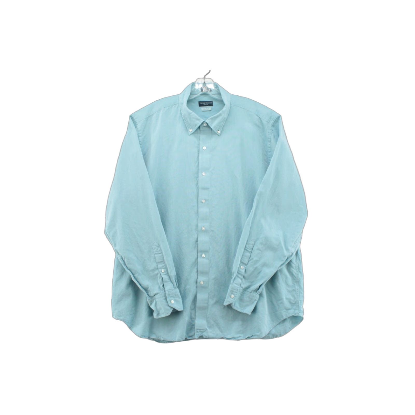 Peter Millar Peter Millar Shirt Mens 2XL Button-Up Teal Green Preppy Modern Golfer Button-Down Casual Business Weekday Adult Mens Size US XXL / EU 58 / 5 - 1 Thumbnail