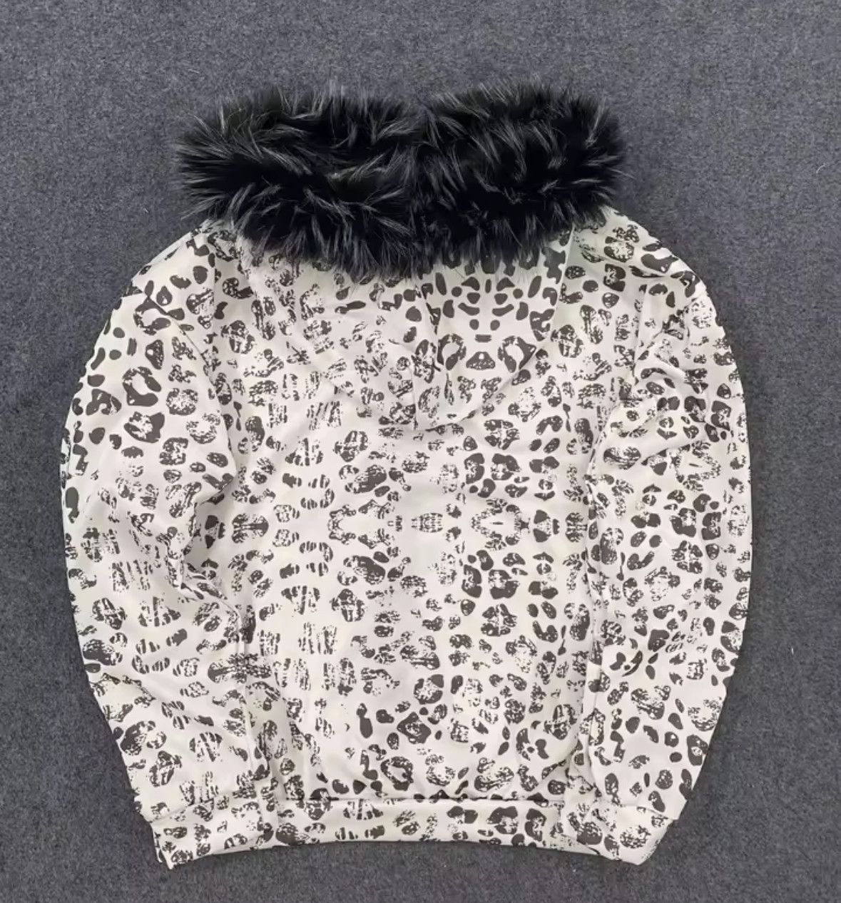 Other Fashion Punk Y2K Grunge Leopard Print Flurry Hat Fur Hoodies Size US XL / EU 56 / 4 - 7 Thumbnail