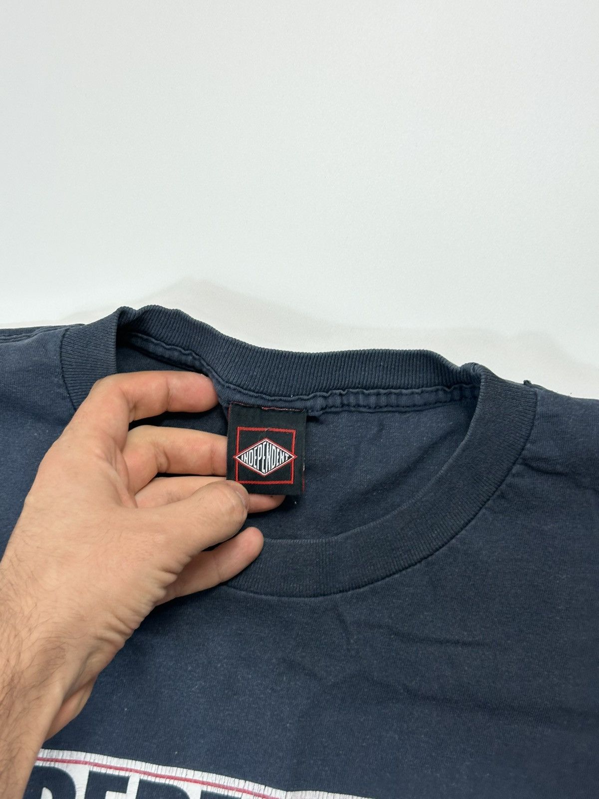 Independent Trading Co. 90's Independent T-shirt Centre Logo XL Size Blue Size US XL / EU 56 / 4 - 7 Thumbnail
