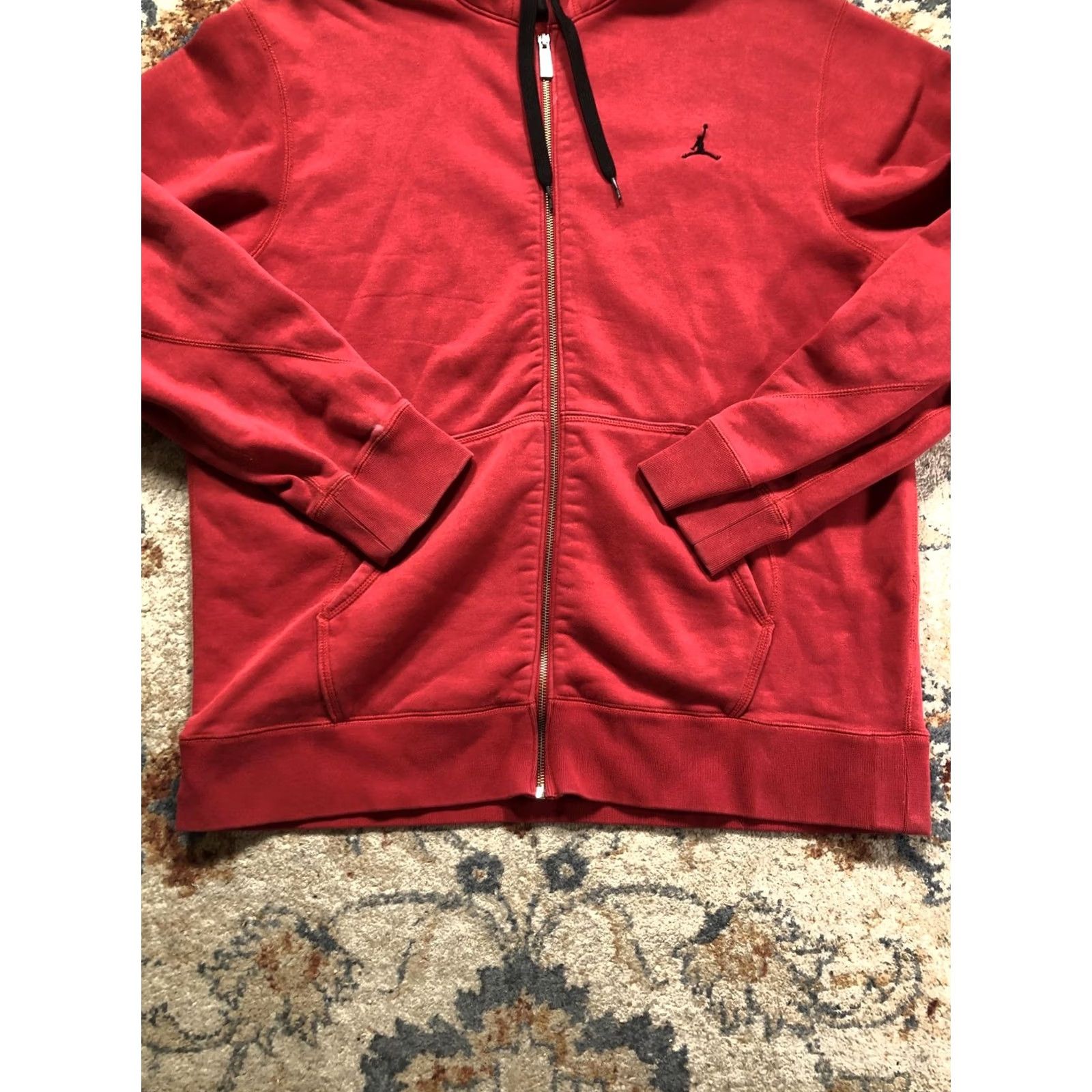 Jordan Brand Jordan Hoodie Sweatshirt Mens XL Red Full Zip Fleece Jumpman Logo Athletic Size US XL / EU 56 / 4 - 5 Thumbnail