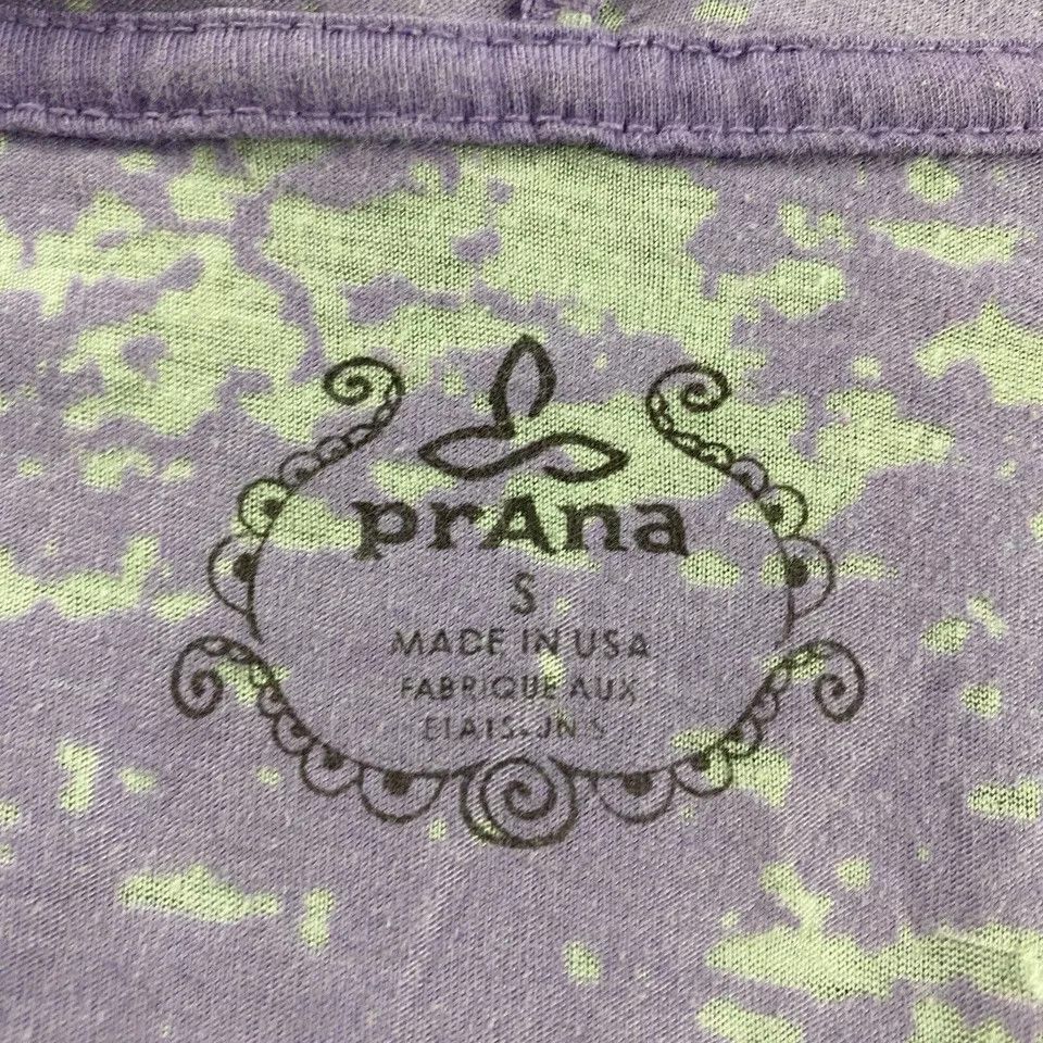 Prana Vintage PrAna Top Women's Small Purple Paisley Floral Hooded Size S / US 4 / IT 40 - 3 Thumbnail