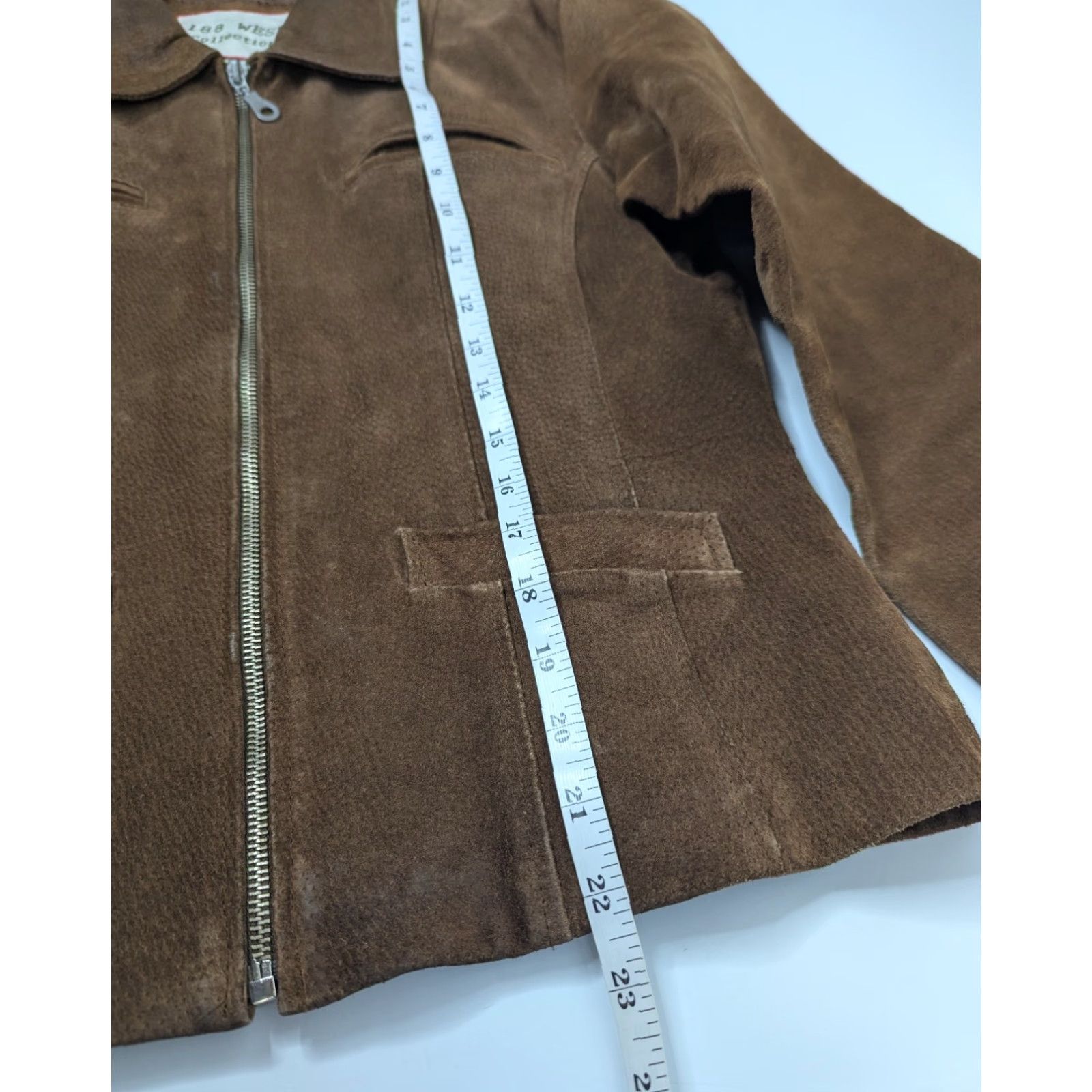 Vintage VINTAGE 188 West Leather Jacket Full Zip Front Western Cowgirl Rodeo Size M Medium Brown Women Jacket Regular Western Theme Mens Womens? Size M / US 6-8 / IT 42-44 - 6 Thumbnail