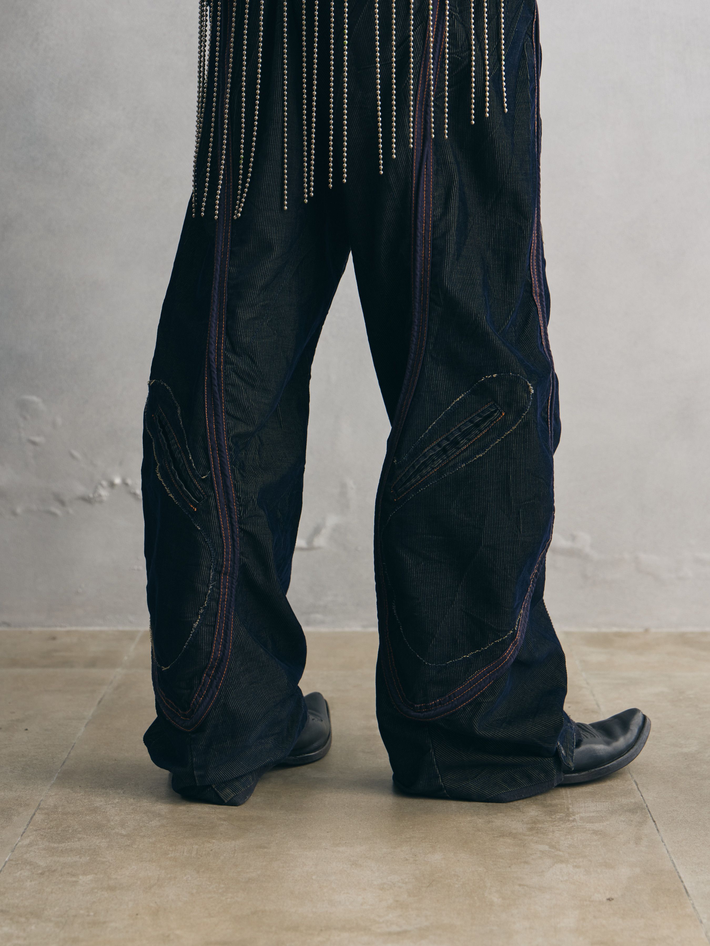 Marithe + Francois Girbaud Marithe + Francois Girbaud 2000's 3D Cargo Pants - Navy Size US 32 / EU 48 - 10 Thumbnail