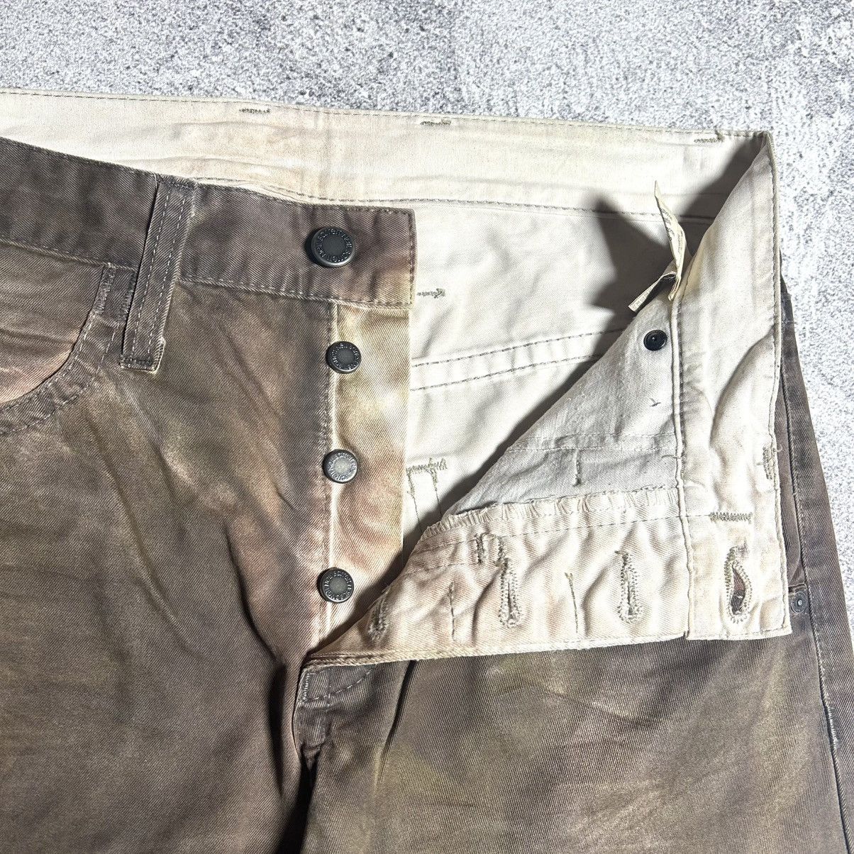 Neil Barrett Vintage Rare Neil Barrett Brown Coated Pants Size US 31 - 14 Thumbnail