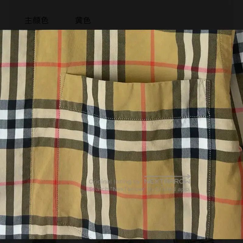 Burberry Burberry Yellow Cotton Long Sleeve Shirt. Size US XXS / EU 40 - 4 Thumbnail