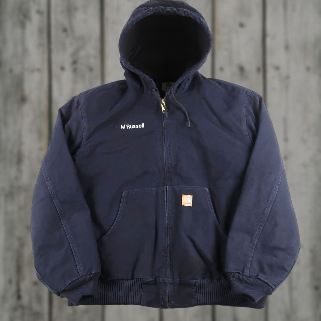 Carhartt Carhartt J130 MDT Navy Blue Full Zip Quilted Active Jacket Men’s XL Size XL Color Blue Size US XL / EU 56 / 4 - 1 Thumbnail