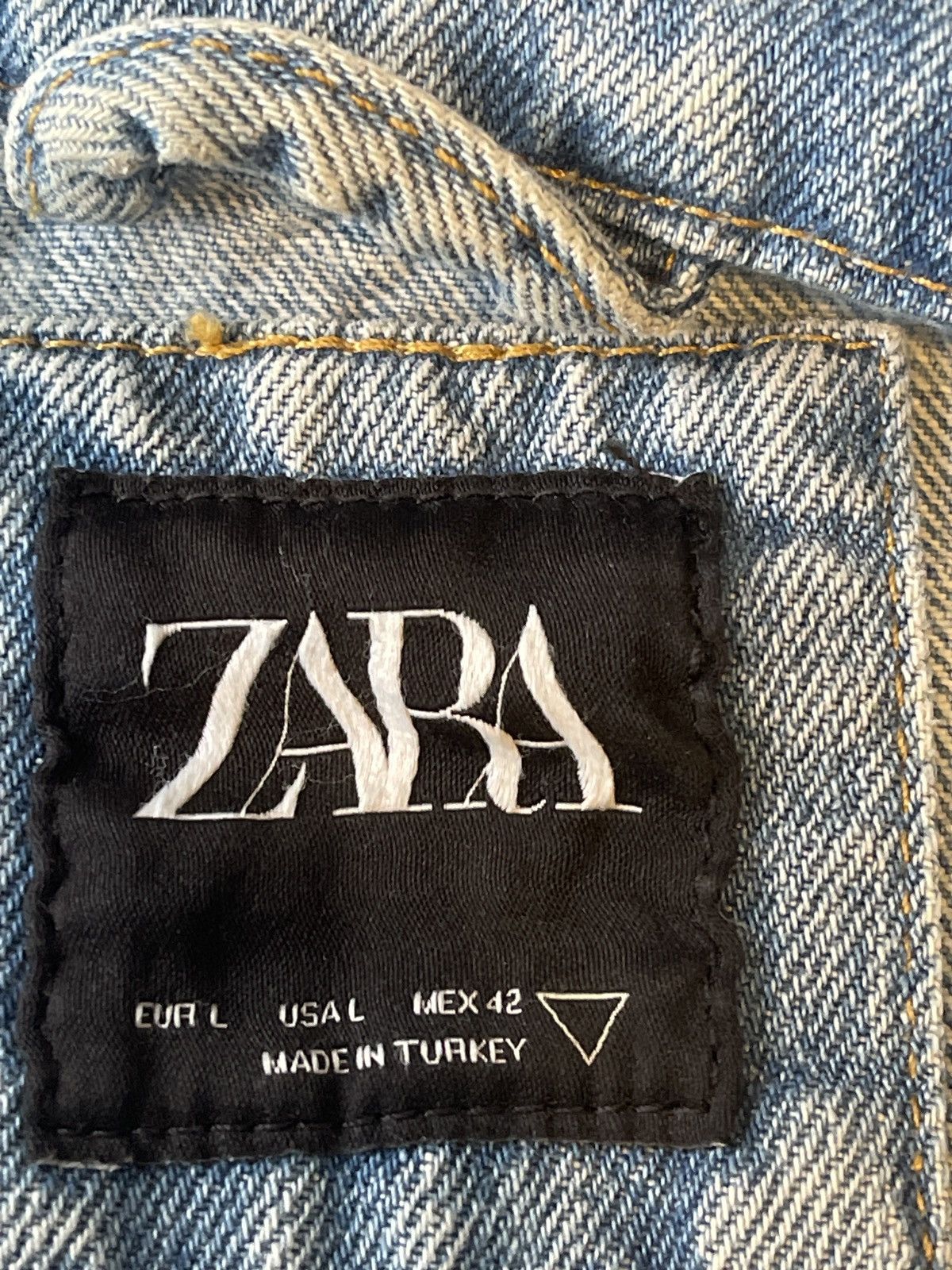 Zara Graphic denim jacket Size US L / EU 52-54 / 3 - 6 Thumbnail