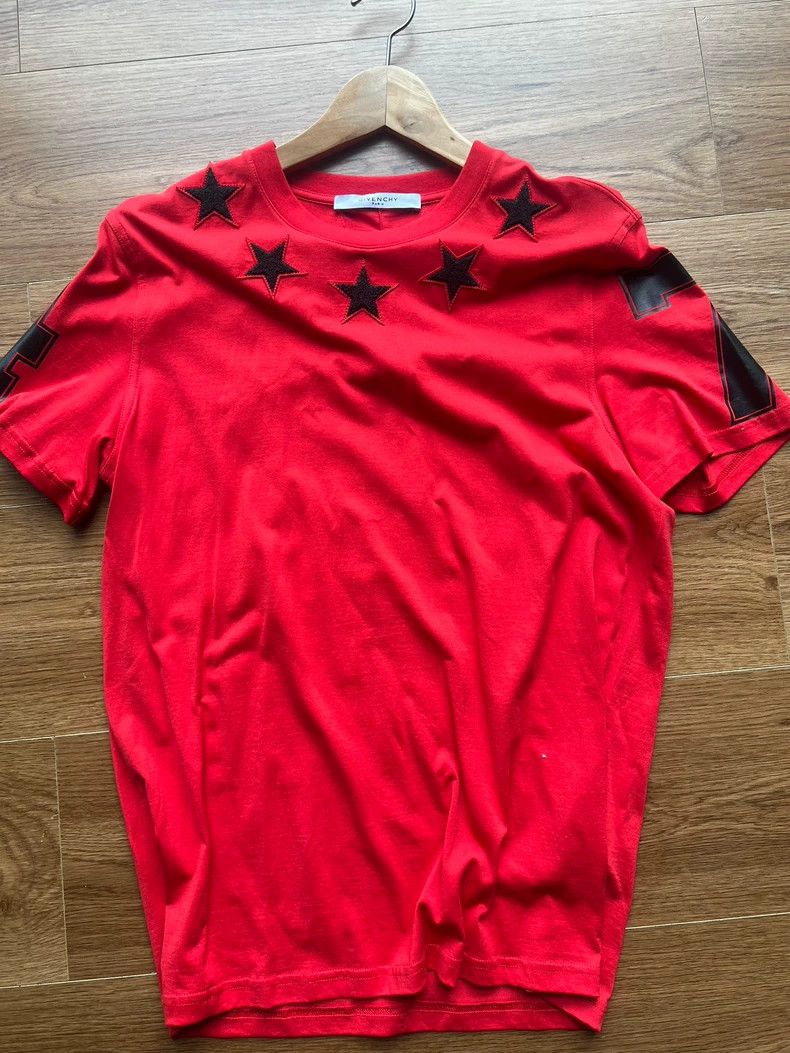 Givenchy Givenchy Star Pattern Authentic Round Neck T-Shirt 2506-Nex Size US M / EU 48-50 / 2 - 1 Thumbnail