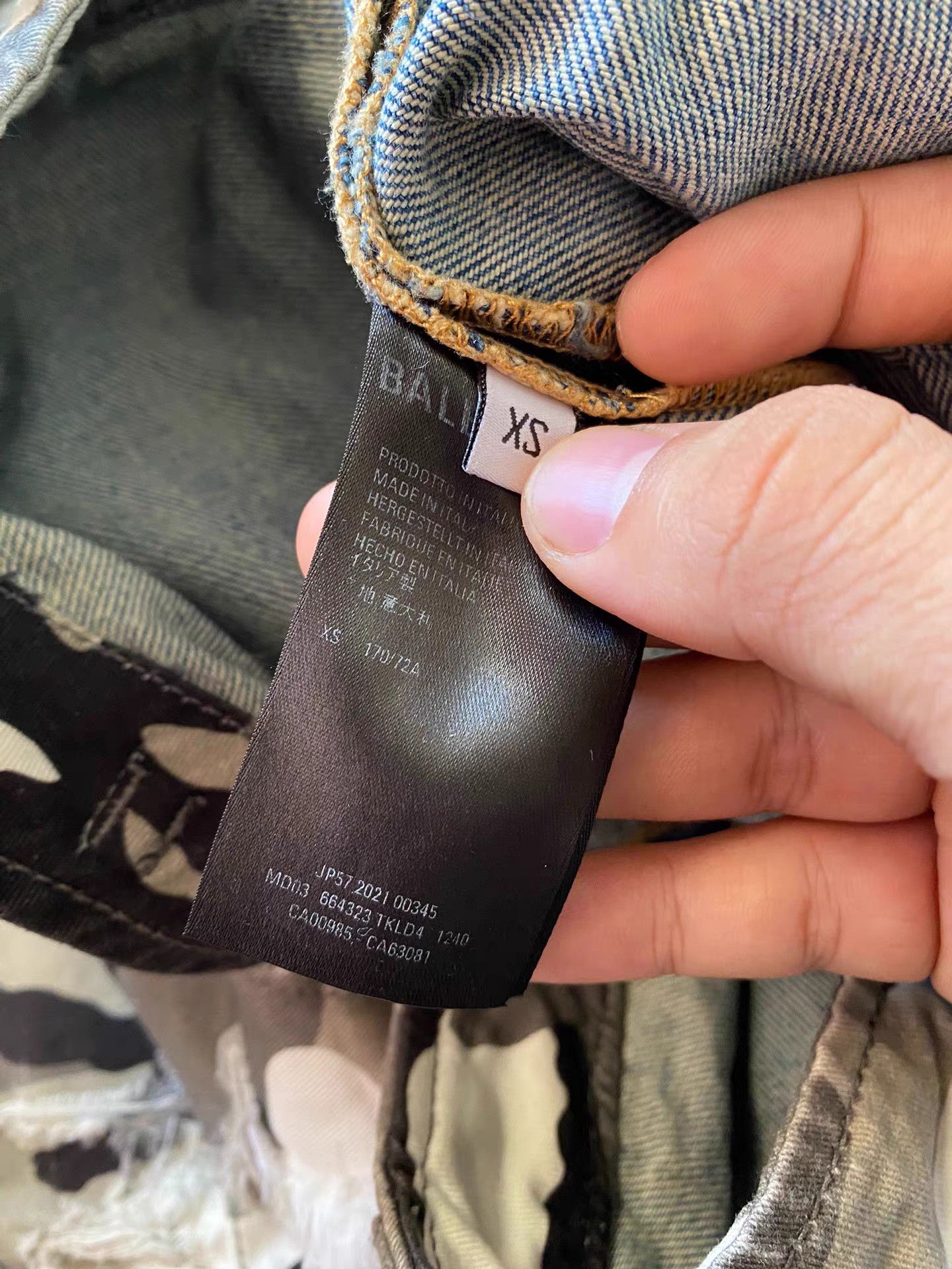 Balenciaga Balenciaga destroyed camouflage double-layer jeans Size US 29 - 3 Thumbnail