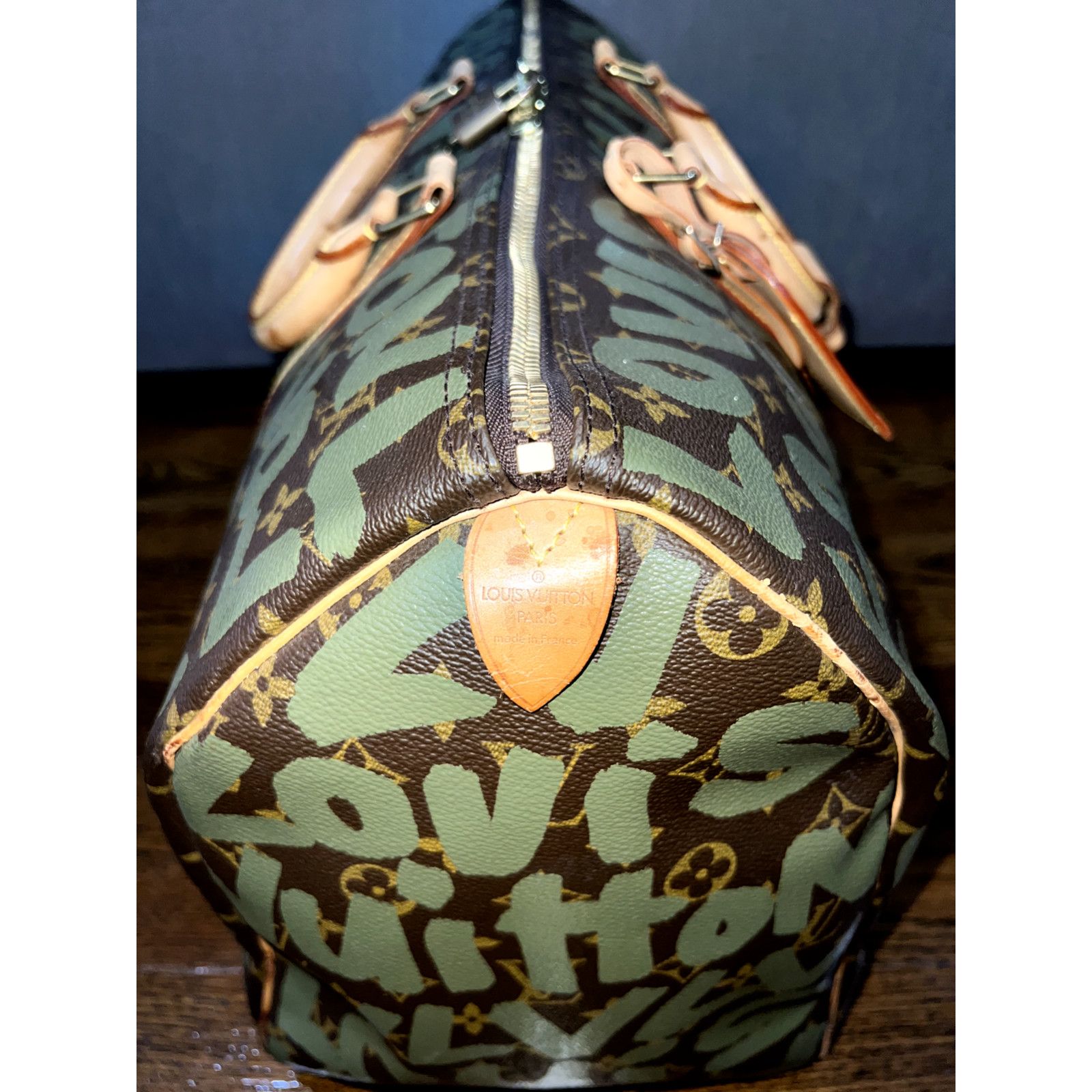 Louis Vuitton Louis Vuitton Keepall Dark Green Weekend Travel Bag Size ONE SIZE - 5 Thumbnail