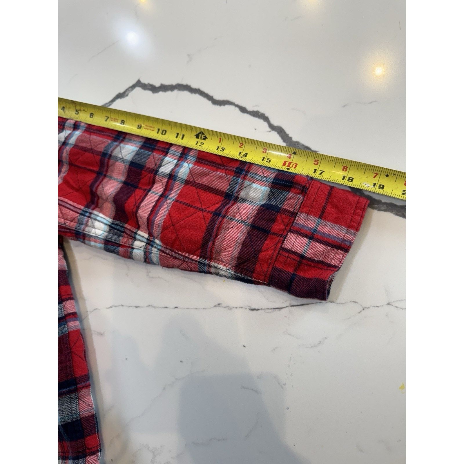 Other Cat & Jack Red Flannel Lined Snap Jacket Kids Youth M (8/10) Size US M / EU 48-50 / 2 - 6 Thumbnail