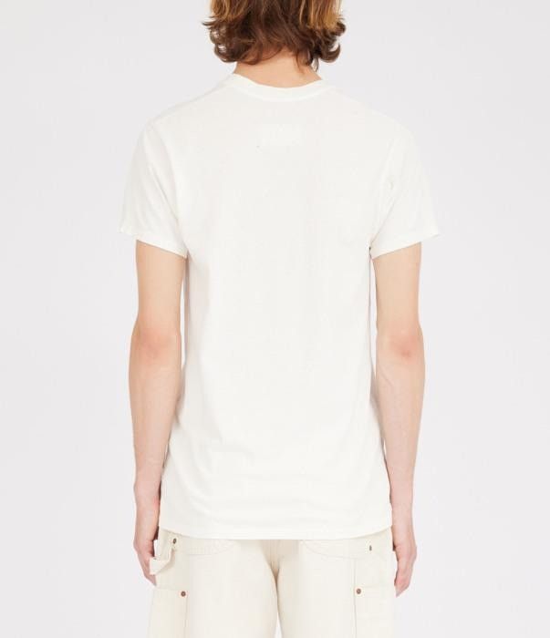 Maison Margiela o1bcso1str0526 Stamped Logo T-Shirt in Off White Size US L / EU 52-54 / 3 - 3 Thumbnail