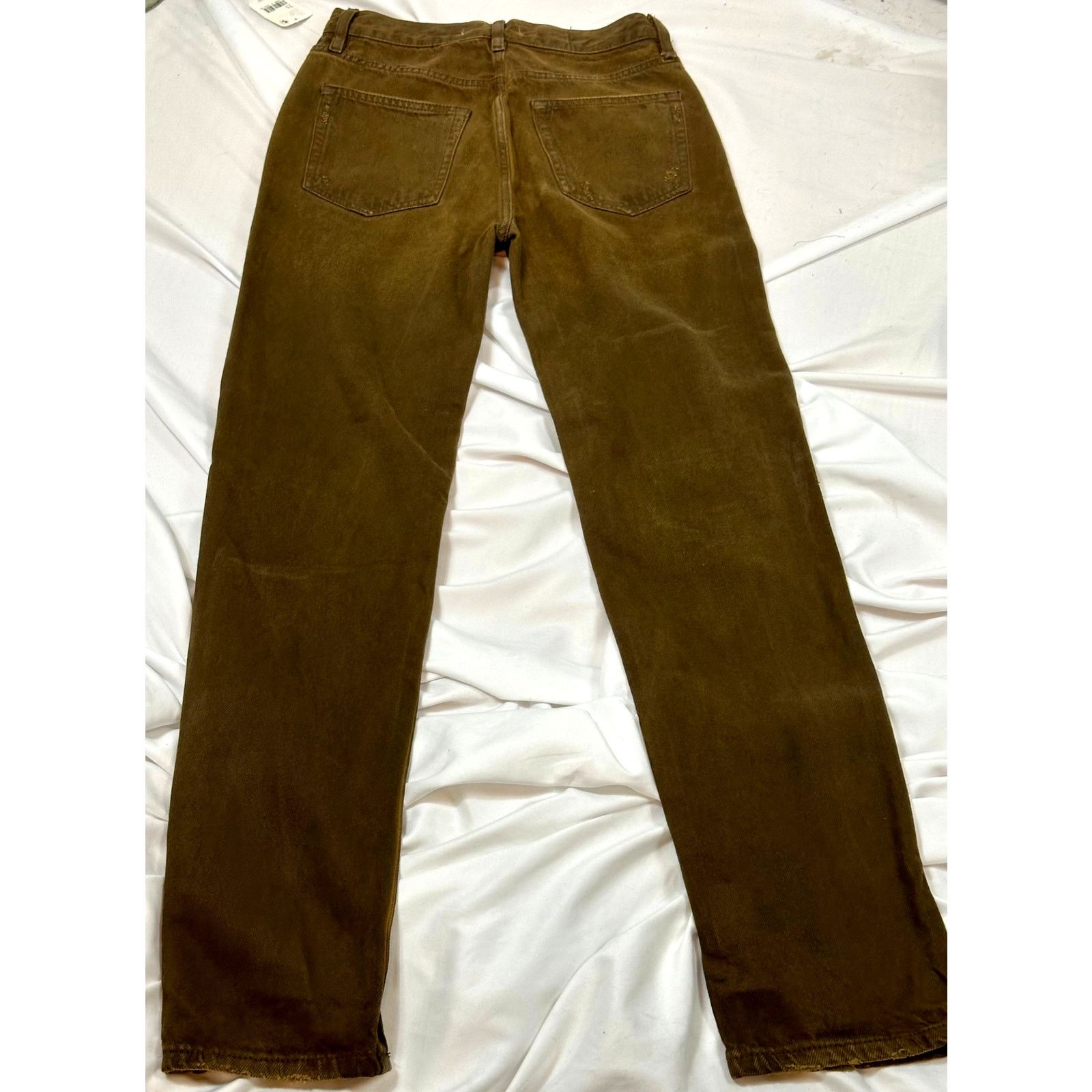 Free People Free People The Lasso Distressed Straight-leg Jeans Brown 25 Size 25" / US 0 / IT 36 - 11 Thumbnail