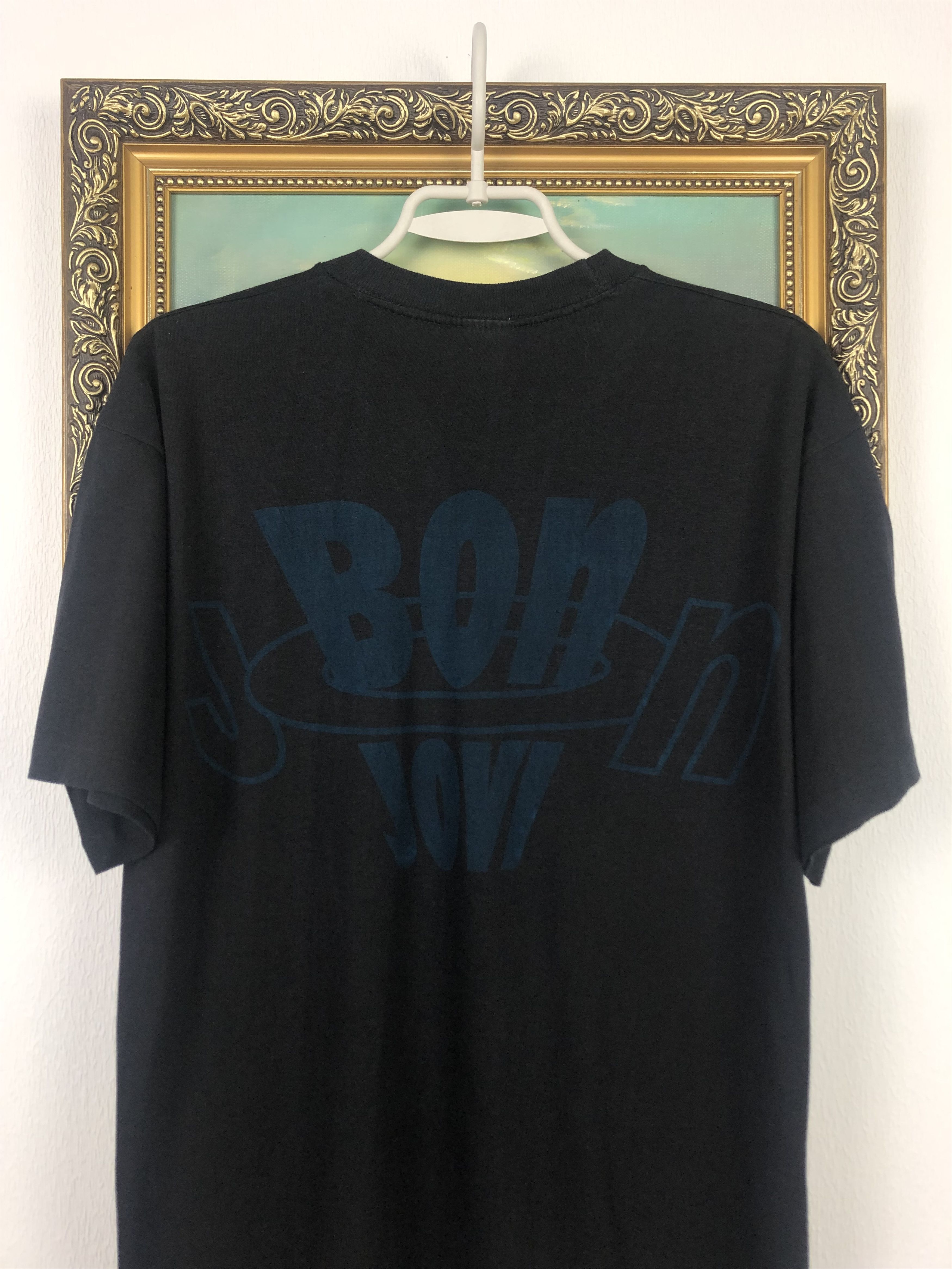 Band Tees Vintage 90's Bon Jovi Shirt Band Tee Rare Hype Big Logo Size US M / EU 48-50 / 2 - 11 Thumbnail