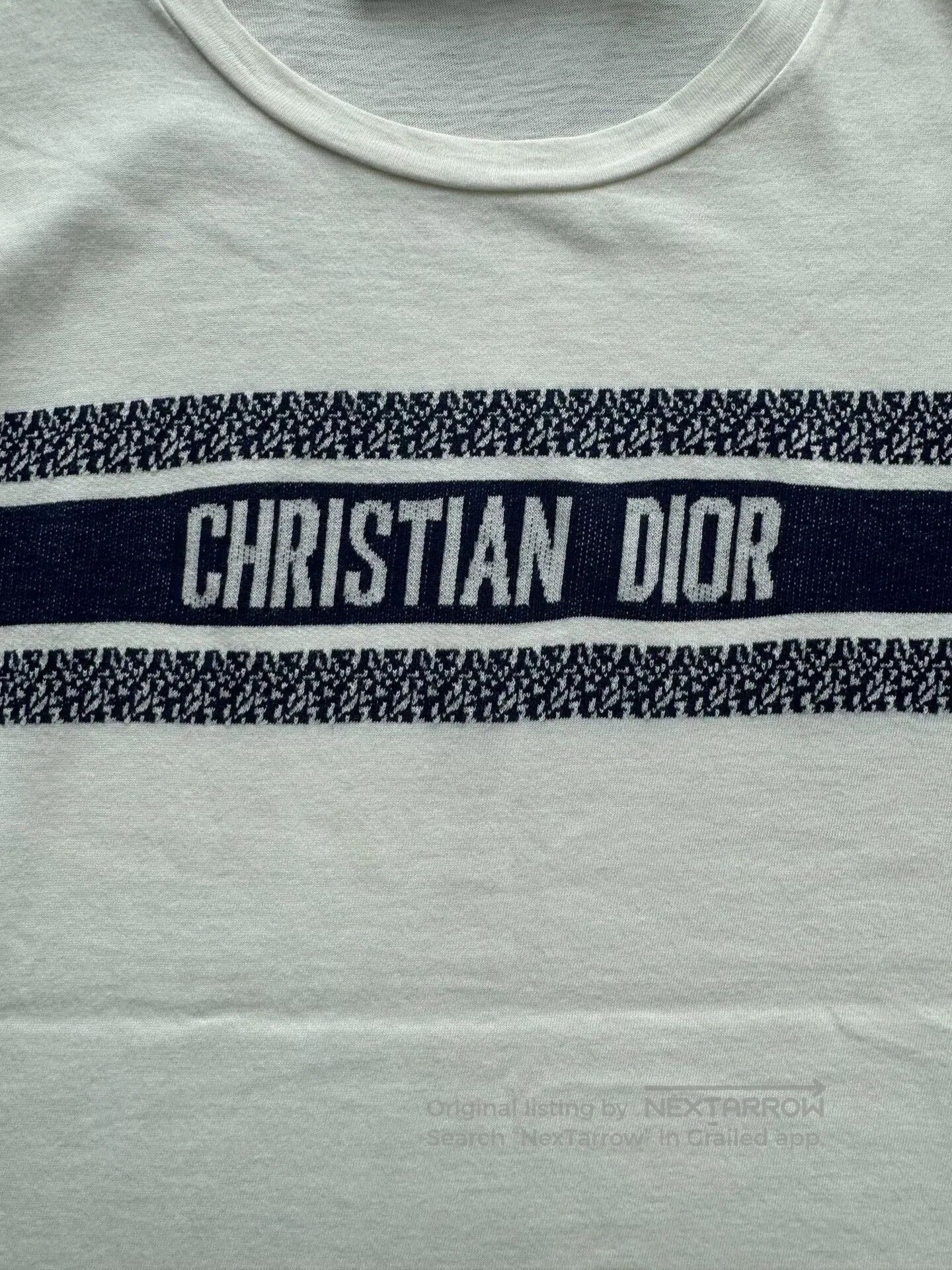 Dior Dior Slogan Logo Short-Sleeve Top. Size XS / US 0-2 / IT 36-38 - 4 Thumbnail