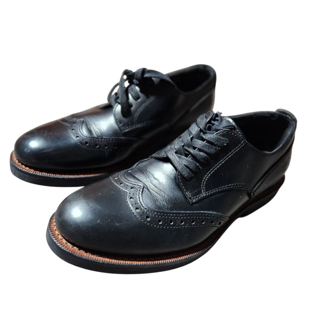 Coach Men's Coach Black Leather Wingtip Oxfords Size 9 Size US 9 / EU 42 - 1 Thumbnail