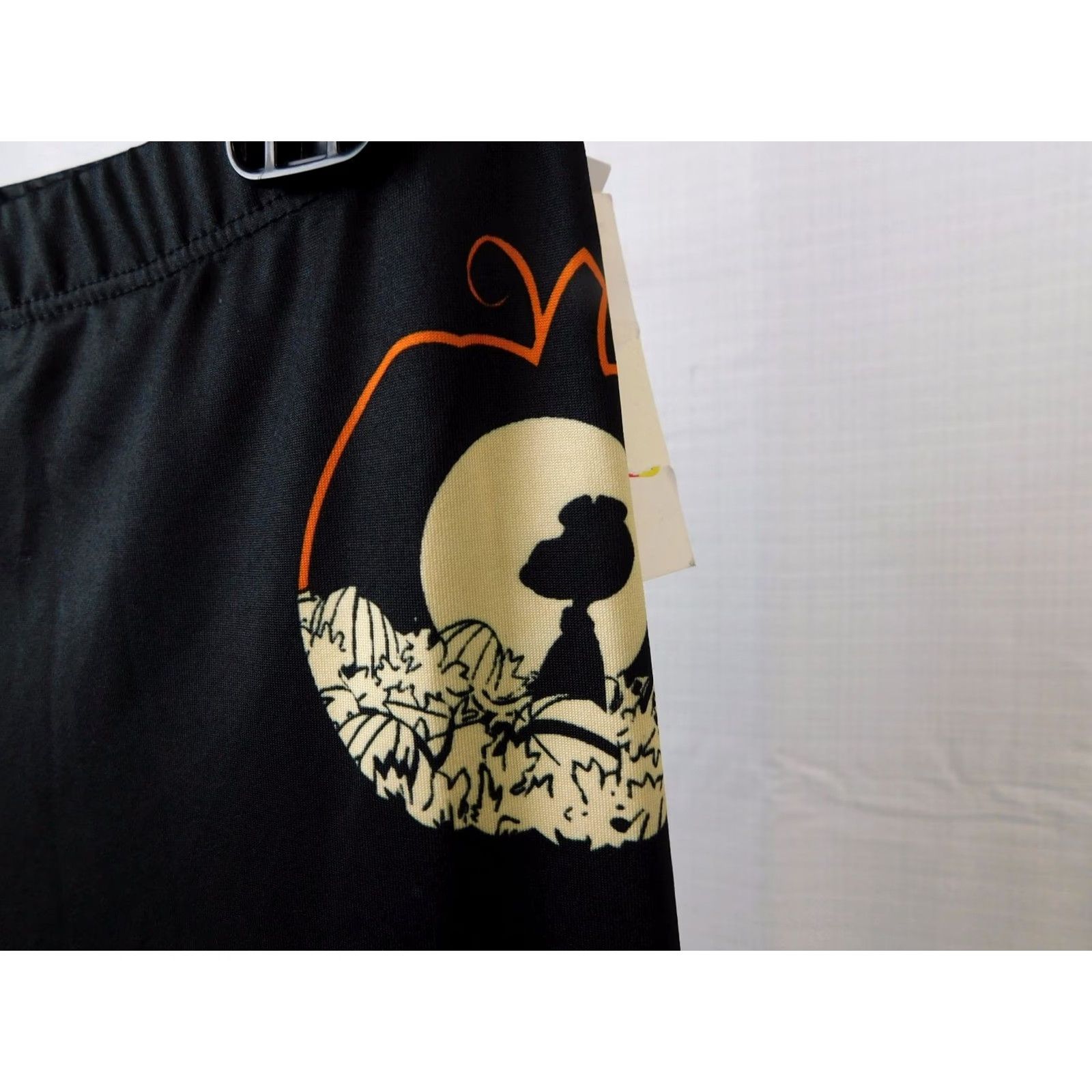 Peanuts Peanuts Charlie Brown Snoopy Great Pumpkin Halloween Leggings - Black XS Woman Footless Halloween Theme Girls Womens Size 26" / US 2 / IT 38 - 3 Thumbnail