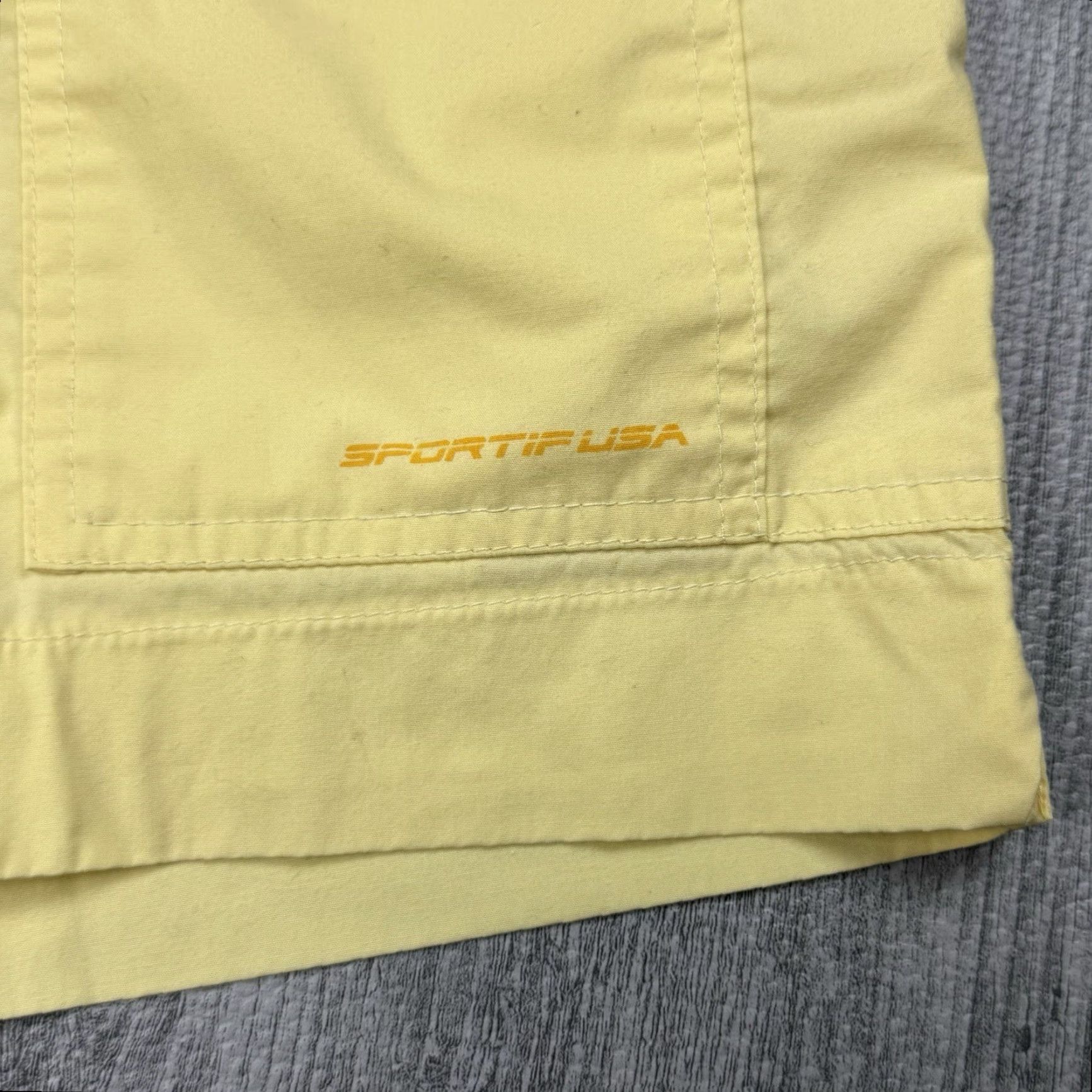 Vintage VTG 80S SPORTIF USA WOMENS CARGO SHORTS HIKING YELLOW 10 STRETCH SAILING PREPPY Size 32" / US 10 / IT 46 - 2 Thumbnail