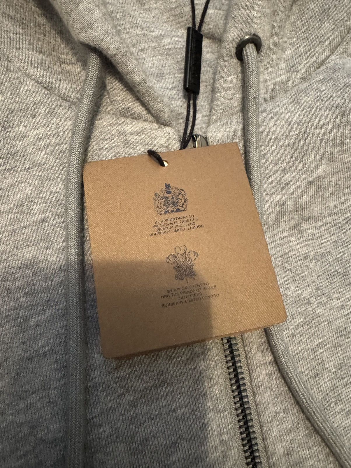 Burberry Burberry Letter Graphic Cotton Blend Zip Hoodie Size US XS / EU 42 / 0 - 8 Thumbnail