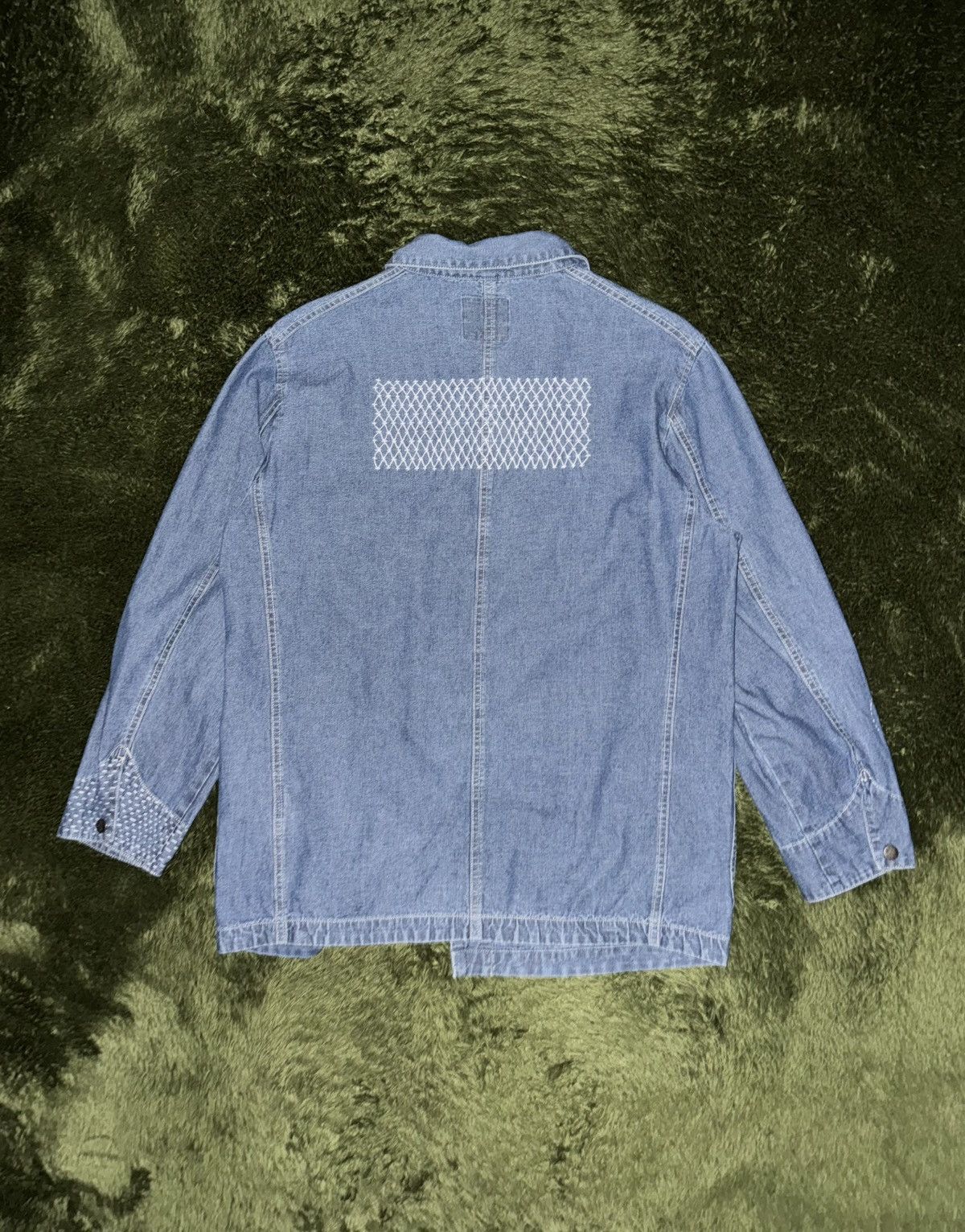 Gramicci [L] Gramicci Japanese Boro Sashiko Denim Coverall Jacket Size US L / EU 52-54 / 3 - 11 Thumbnail