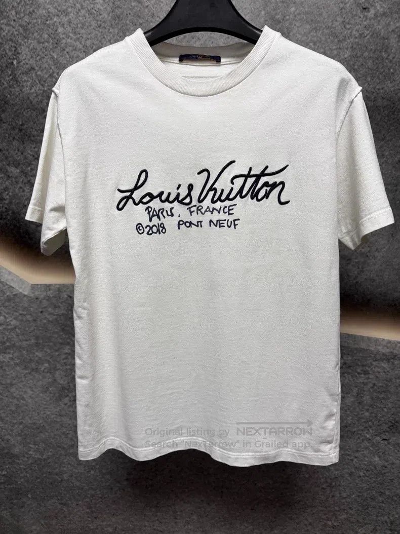 Louis Vuitton Louis Vuitton Cursive logo short sleeve Size US M / EU 48-50 / 2 - 1 Thumbnail