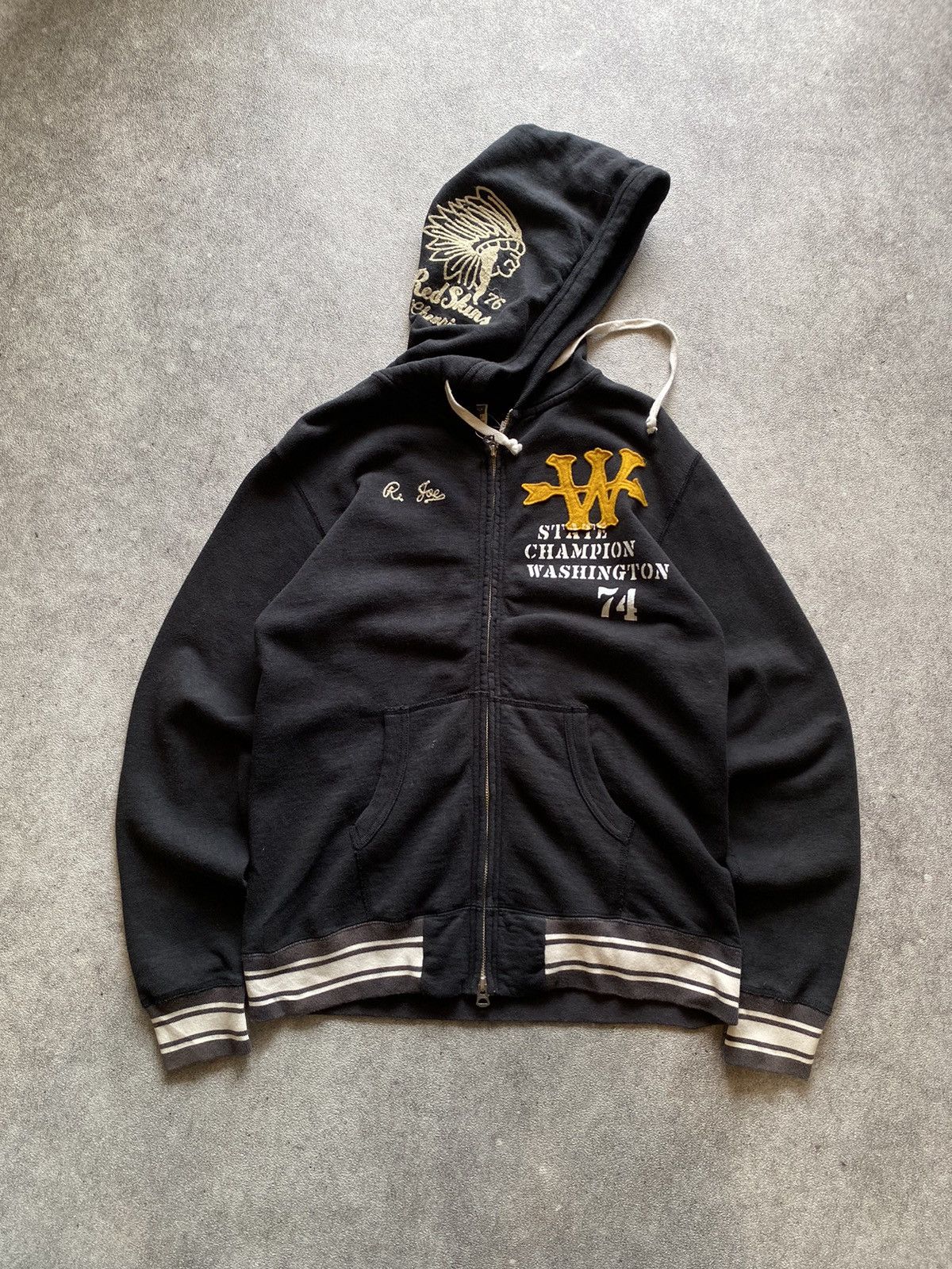 90s Cheswick By Toyo Enterprise Embroidered Red Skins Hoodie
