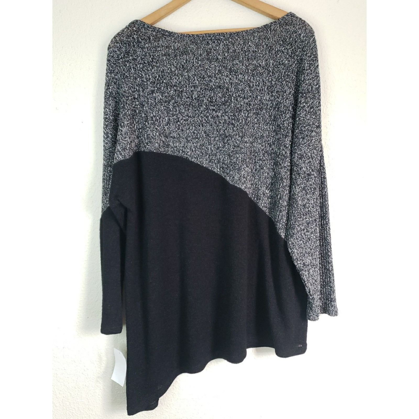 Other Moa Moa Sweater Color Block Long Sleeve Top Size 2X Pullover Size XXL / US 16-18 / IT 52-54 - 12 Thumbnail