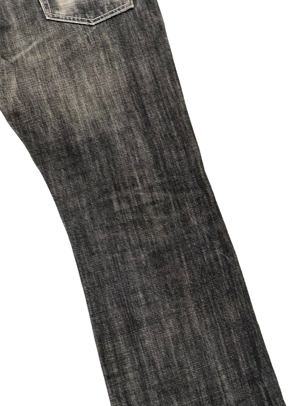 Japanese Brand Flare Jeans High Street Japan Faded Distress Boot Cut 6🟦4 Size US 33 - 17 Thumbnail