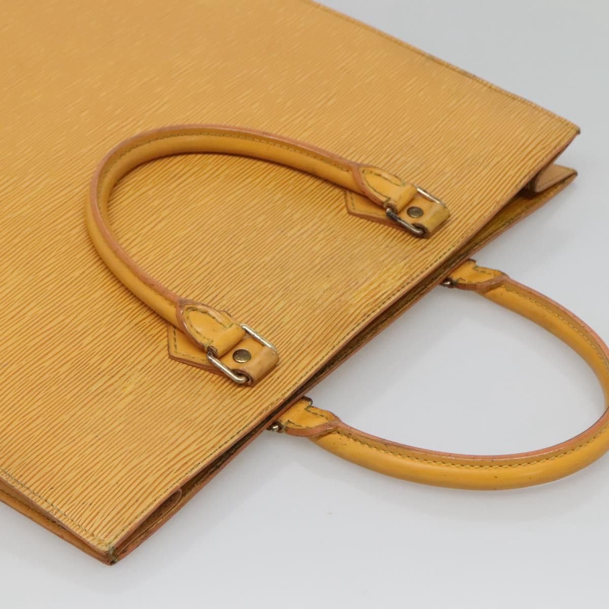 Louis Vuitton LOUIS VUITTON Epi Sac Plat Hand Bag Yellow M52079 Size ONE SIZE - 6 Thumbnail