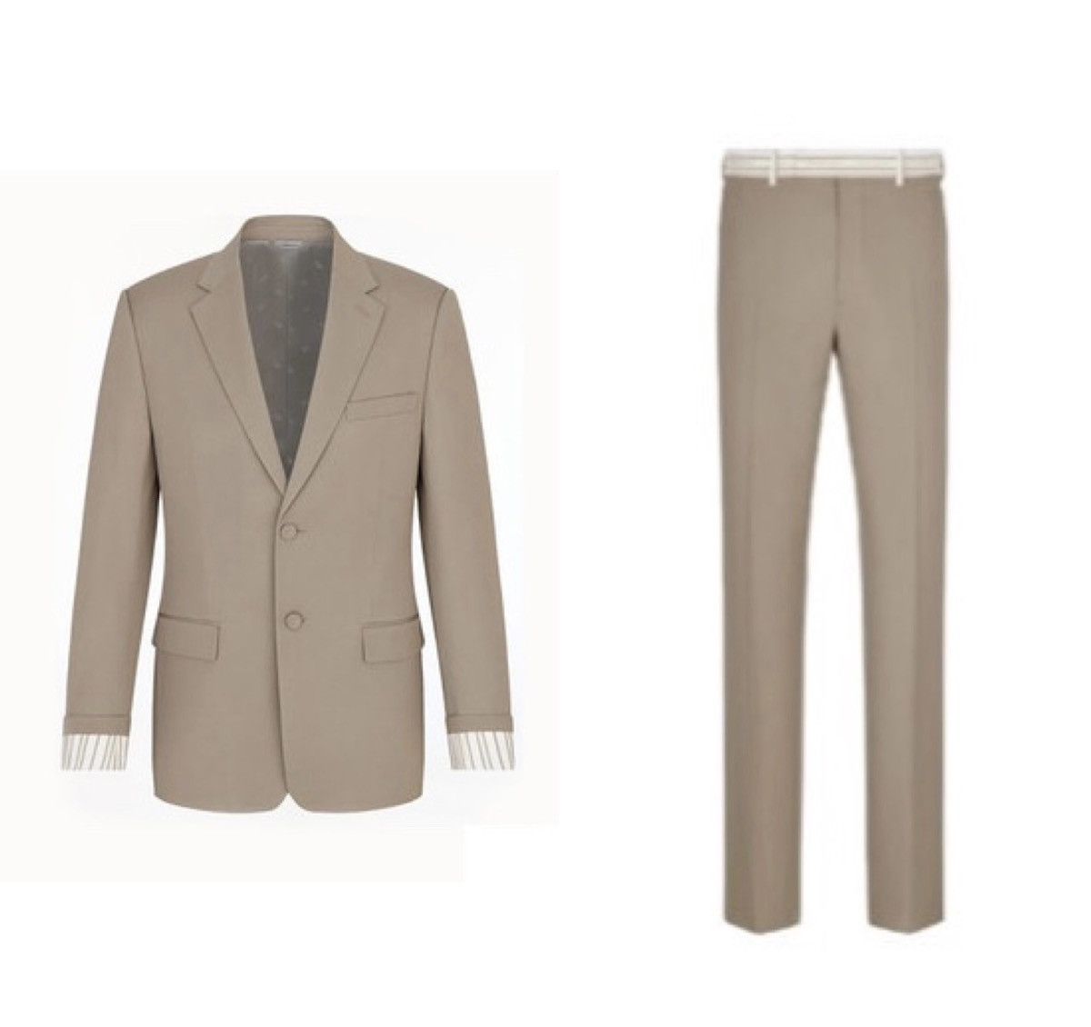Dior Dior beige wool twill suit 46 Size 46R - 1 Thumbnail
