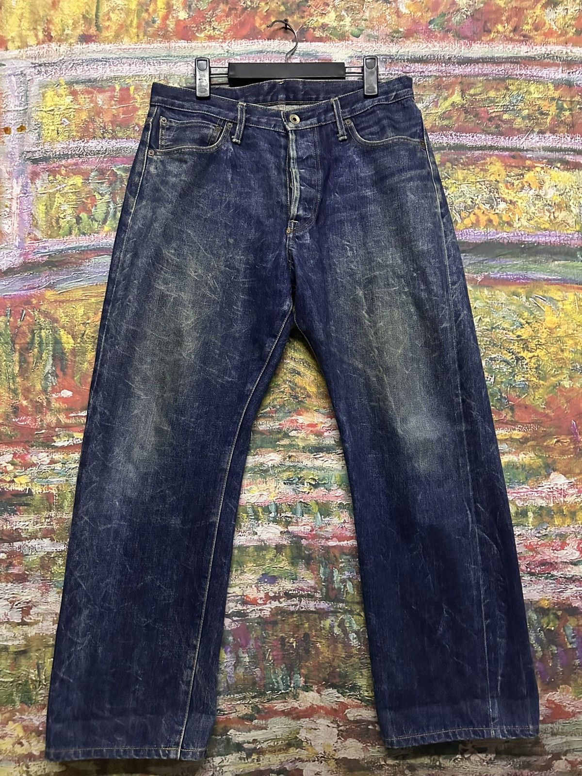 Japanese Brand Vintage Blue Way Jeans Size US 32 / EU 48 - 3 Thumbnail