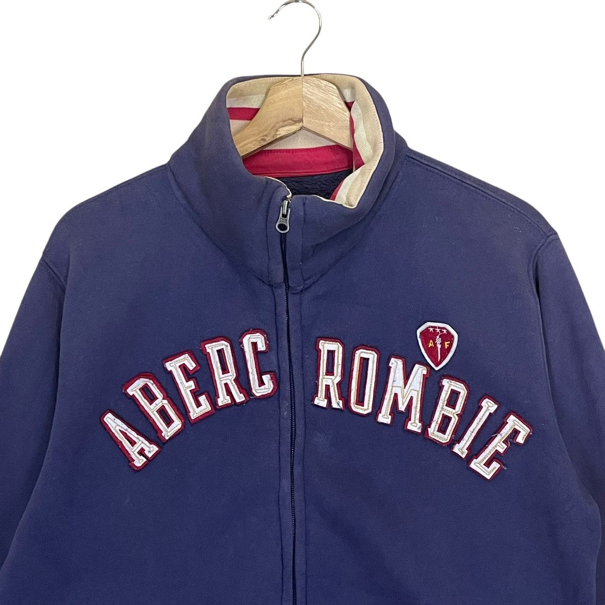 Abercrombie & Fitch Abercrombie Big Logo Embroidred Fullzip Sweater Size M Size US L / EU 52-54 / 3 - 4 Thumbnail