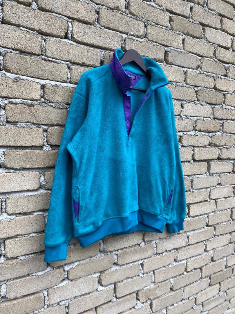 Patagonia Vintage Patagonia Fleece Jacket Half Button Made In Canada Size US L / EU 52-54 / 3 - 3 Thumbnail