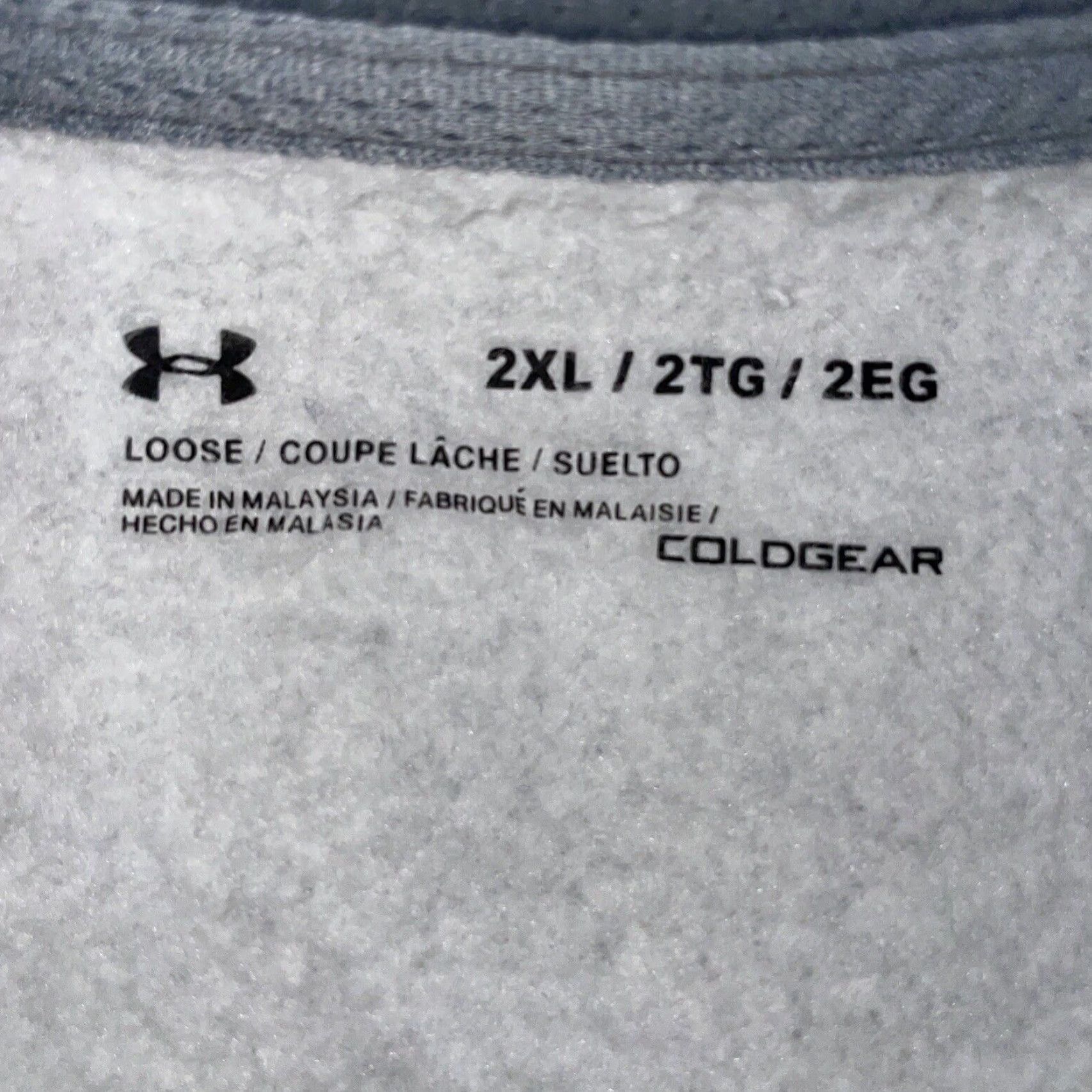 Under Armour Under Armour Grey Pullover Half Zip ColdGear Mens 2XL Sweater Zip, Regular Size Size US XXL / EU 58 / 5 - 3 Thumbnail